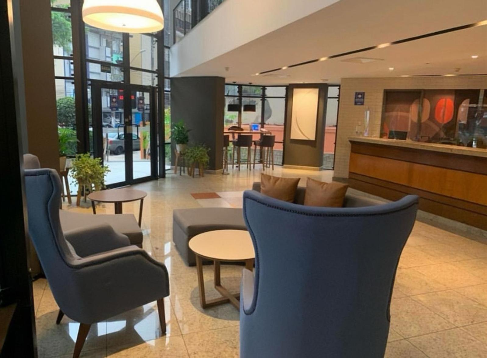 Flat No Hotel Cosmopolitan Com Estacionamento Gratis E Piscina Σάντος Εξωτερικό φωτογραφία